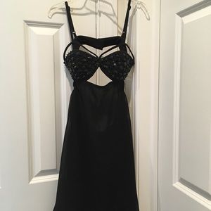 Nasty Gal Rehab Black Cutout Dress Size Small